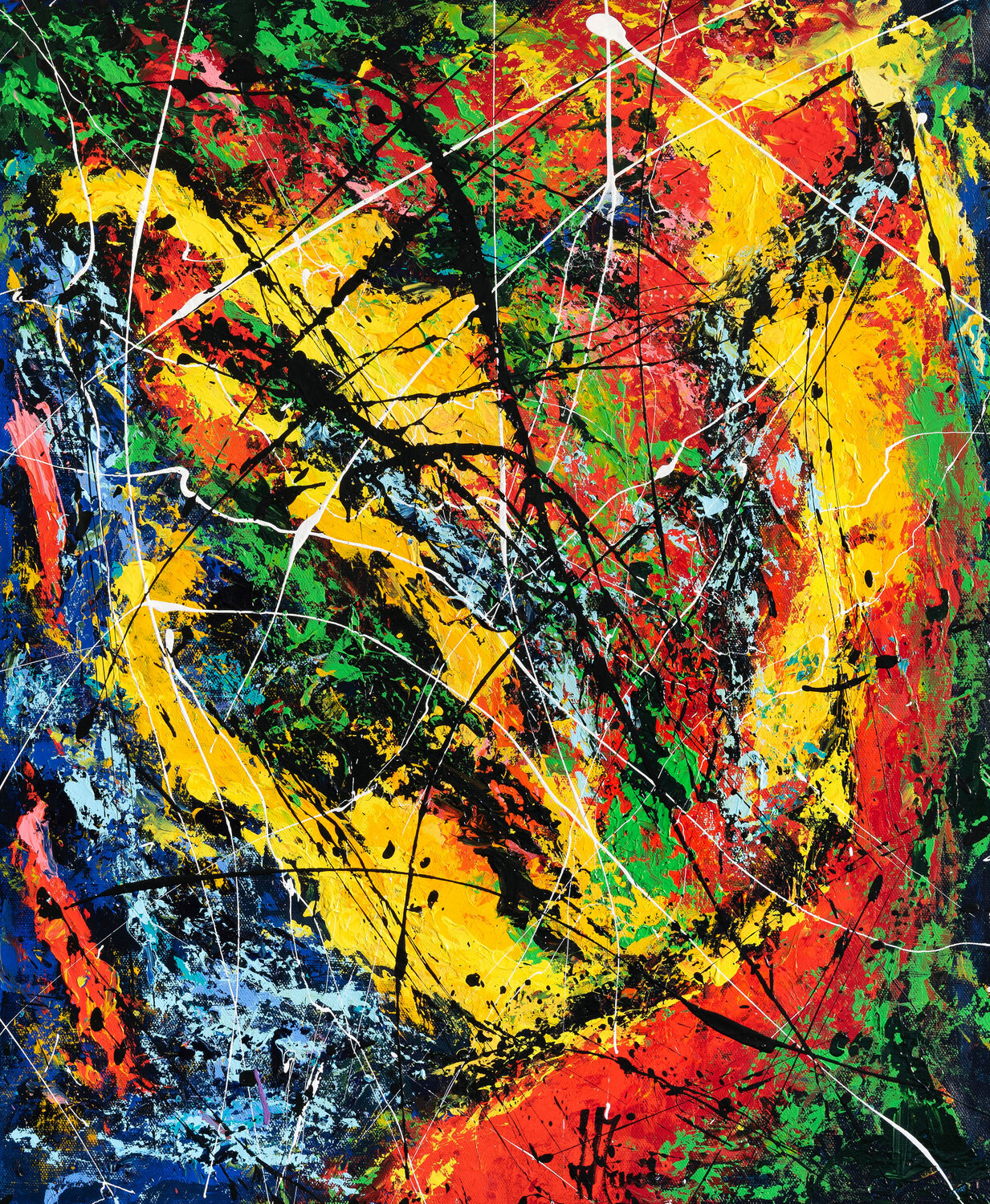 Création abstraite L101 Jean-Jacques Marie Original painting for sale