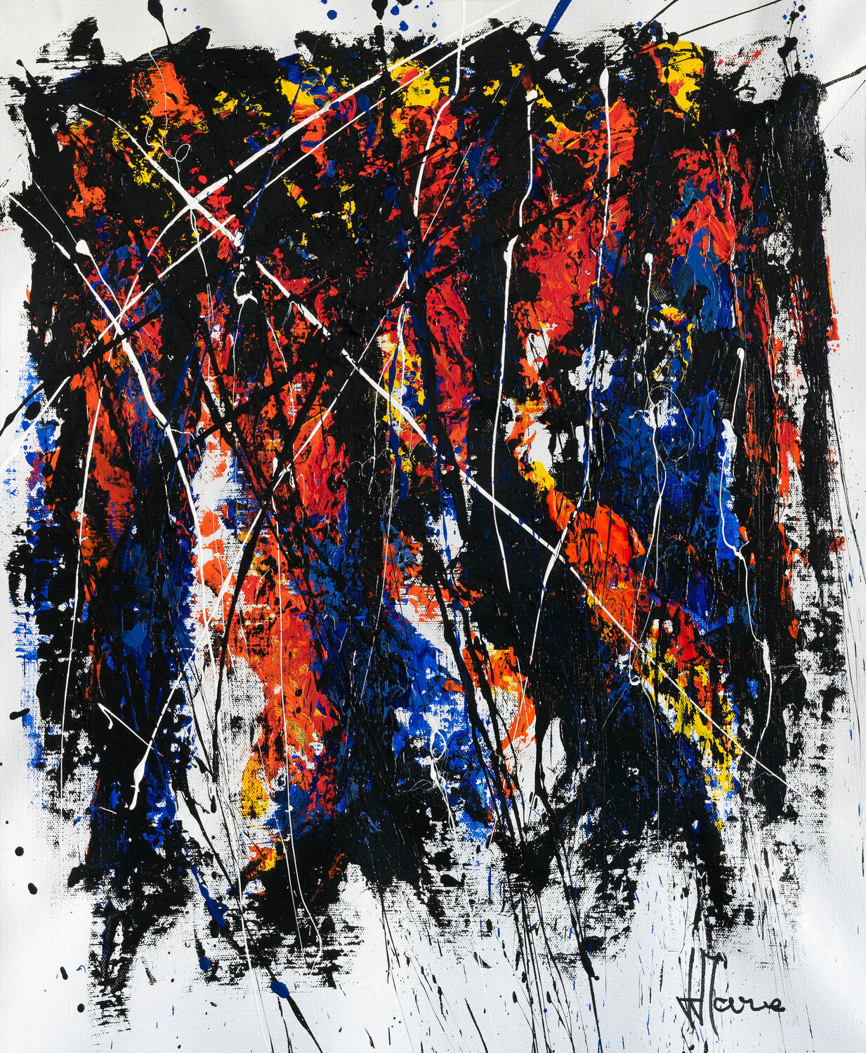 Création abstraite L102 Jean-Jacques Marie Original painting for sale