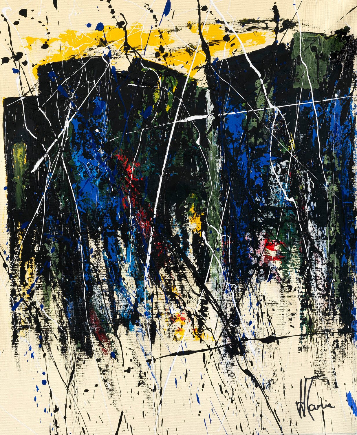 Création abstraite L105 Jean-Jacques Marie Original painting for sale