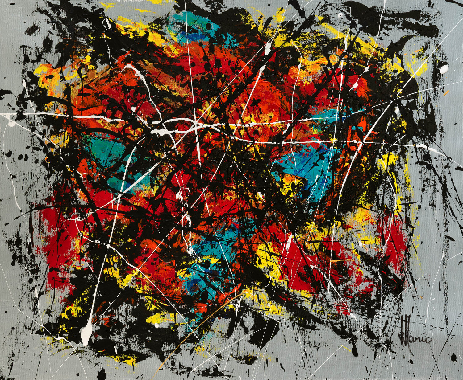 Création abstraite L093 Jean-Jacques Marie Original painting for sale