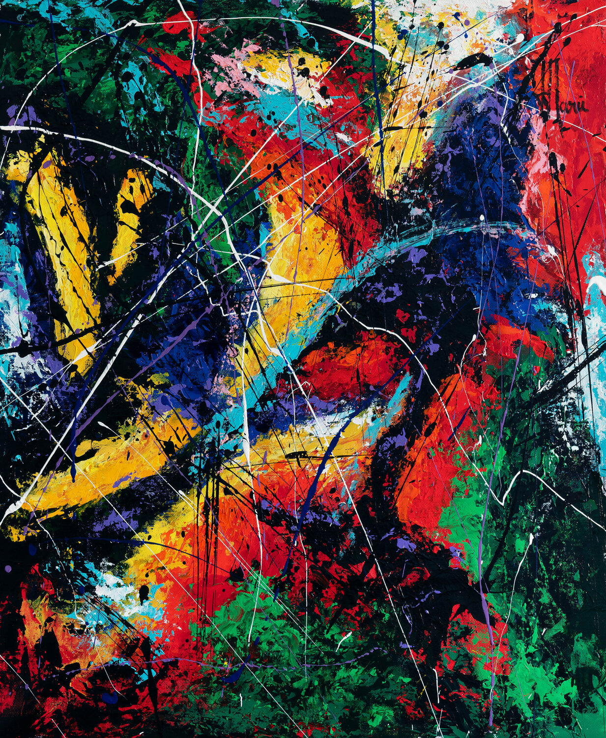 Création abstraite L096 Jean-Jacques Marie Original painting for sale