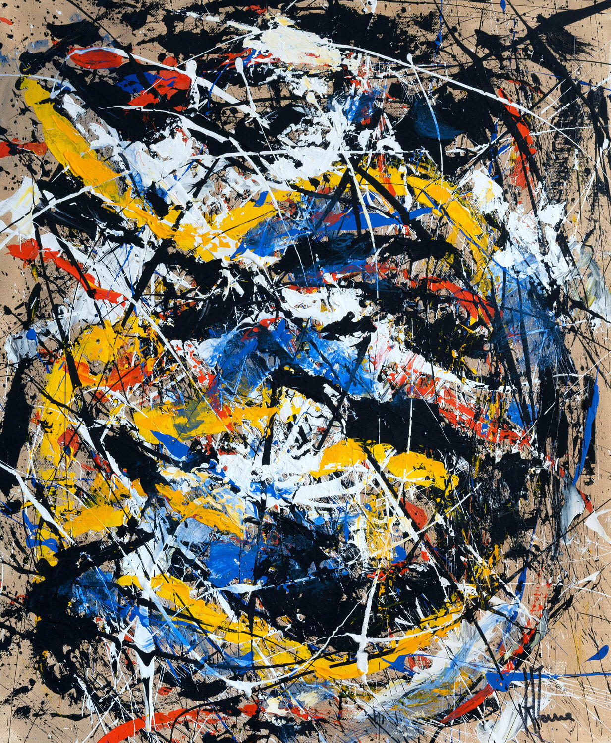 Création abstraite L110 Jean-Jacques Marie Original painting for sale