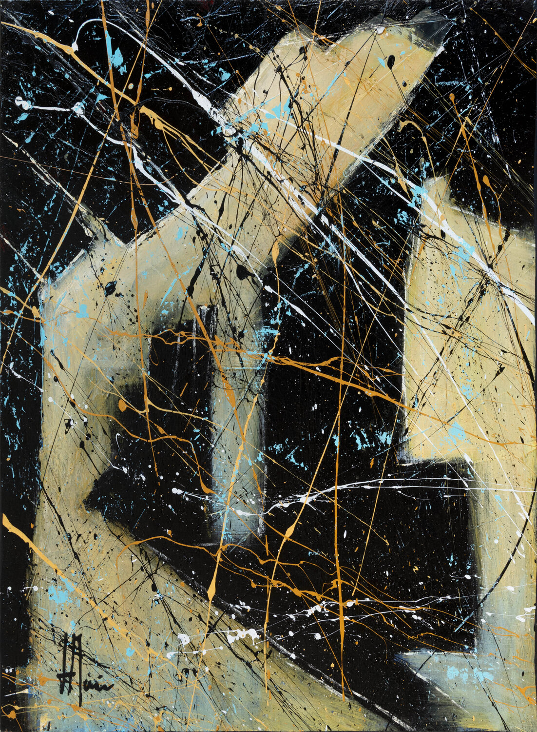 Création abstraite C134 Jean-Jacques Marie Original painting for sale