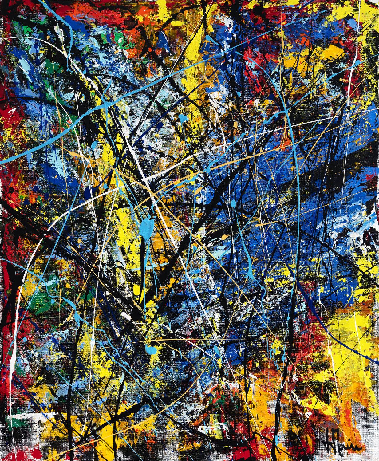 Élan intérieur L075 Jean-Jacques Marie Original painting for sale