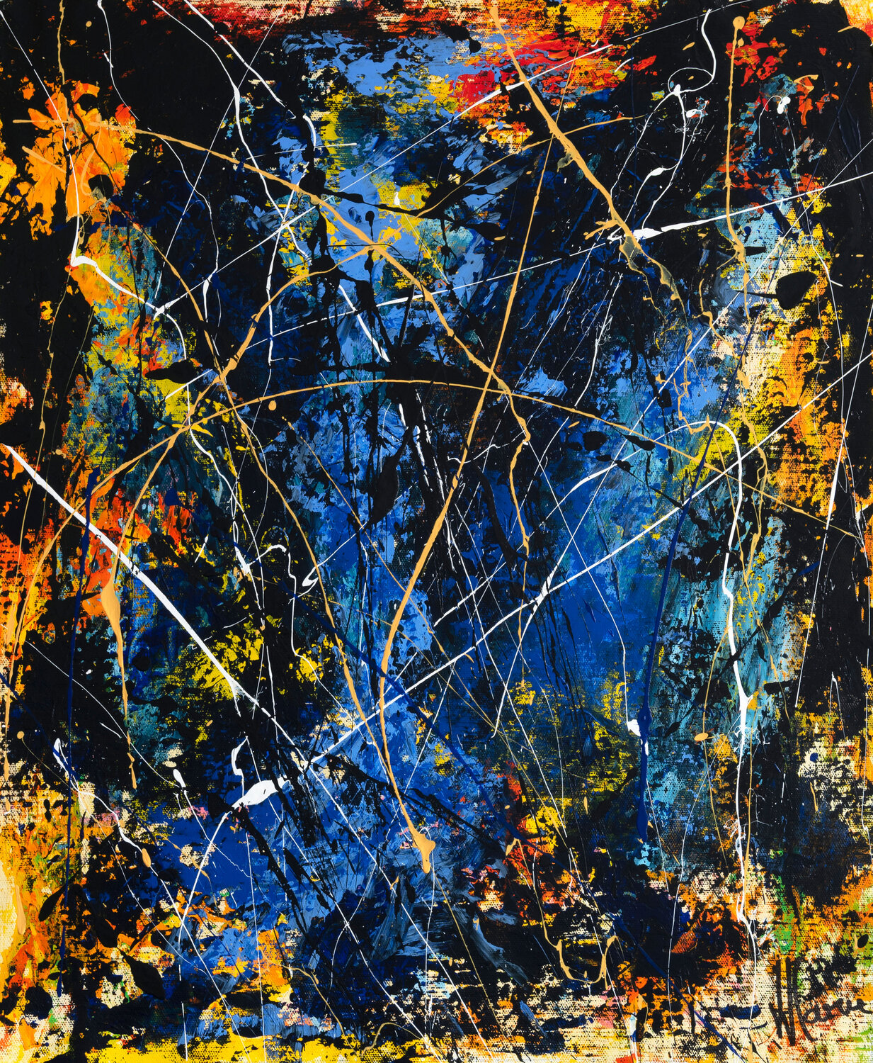 Éclats dans l’ombre L108 Jean-Jacques Marie Original painting for sale