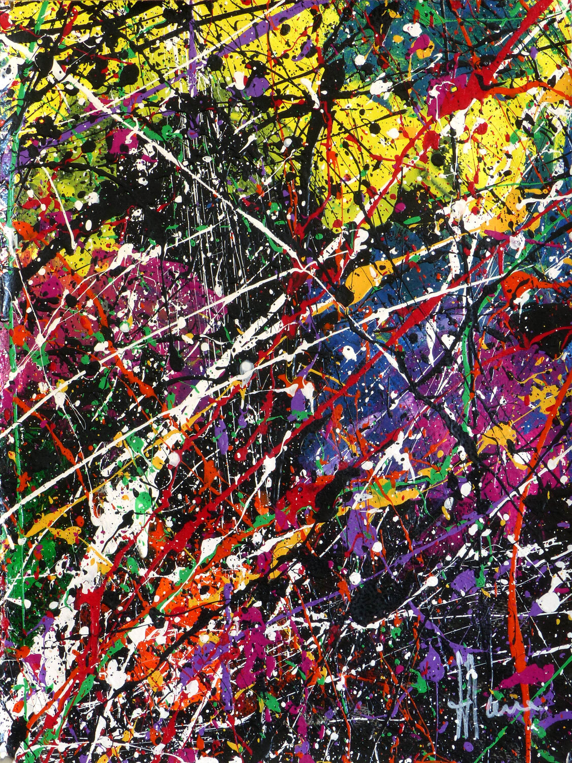 Présence intense A225 (encadrée) Jean-Jacques Marie Original painting for sale