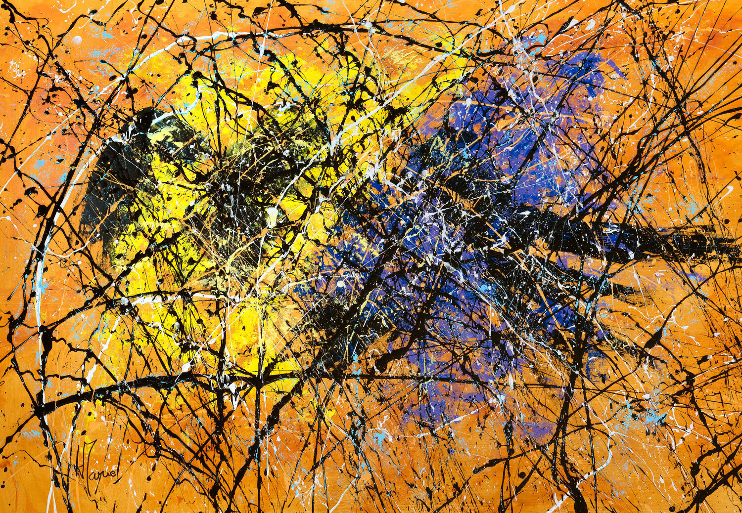 Tension solaire A510 Jean-Jacques Marie Original painting for sale