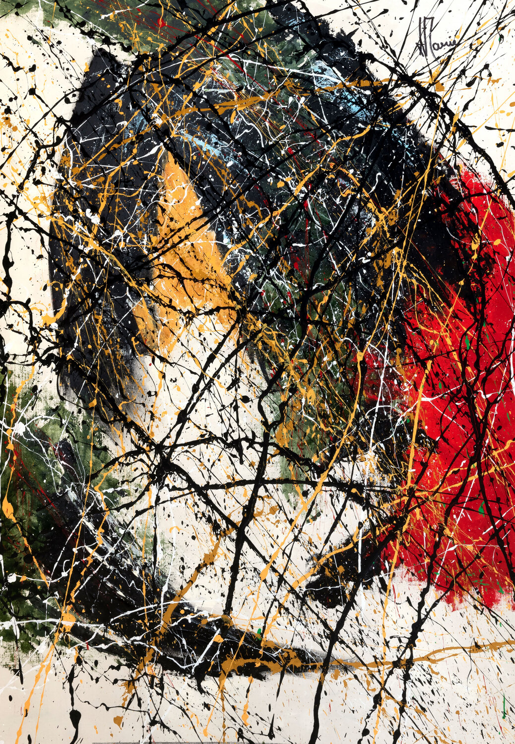 Tension profonde A536 Jean-Jacques Marie Original painting for sale