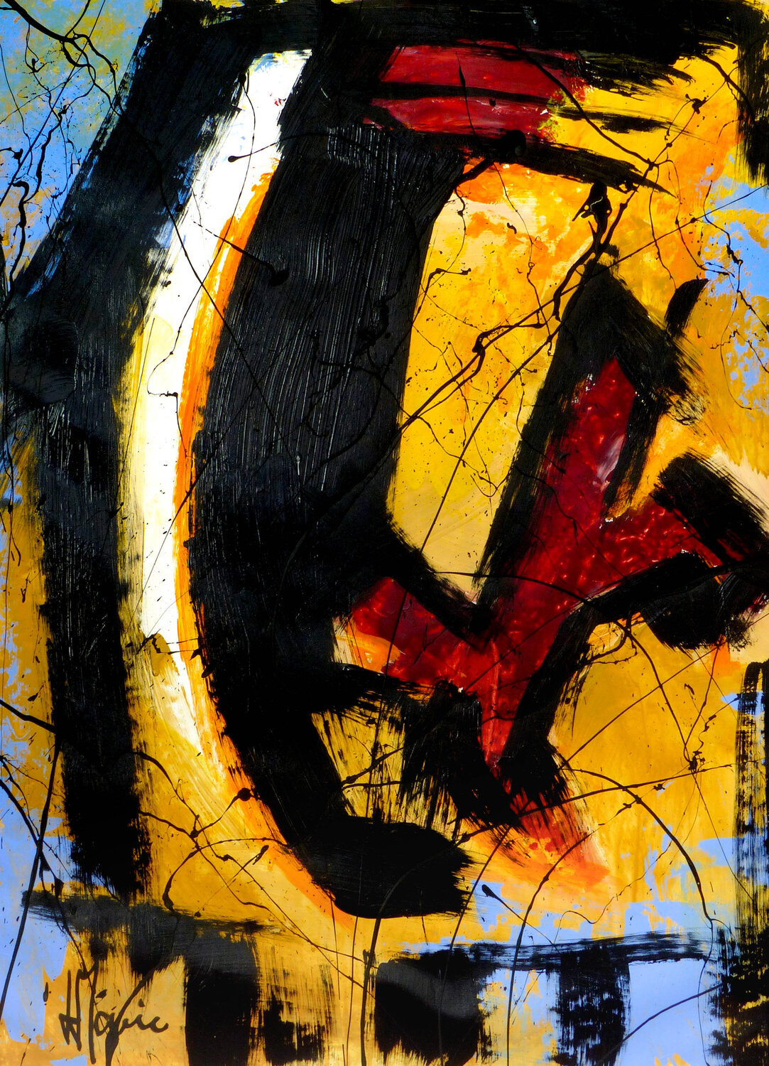 Force contenue C149 Jean-Jacques Marie Original painting for sale