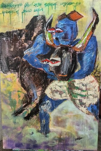 Jallikattu by Srividhyaa Ravi, Painting for Sale on Select