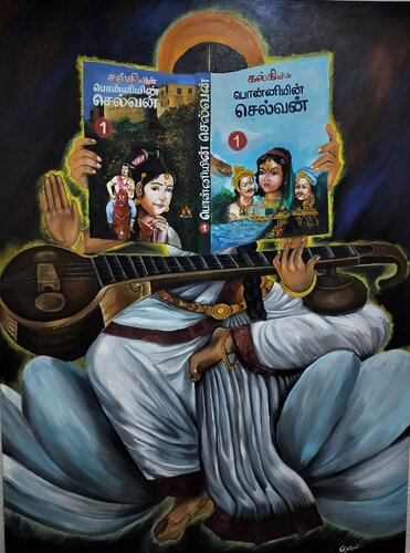 Ponniyin Selvan by Srividhyaa Ravi, Painting for Sale on Select