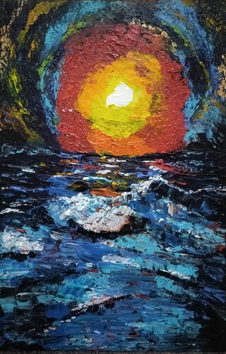 Sunrise by Srividhyaa Ravi, Painting for Sale on Select