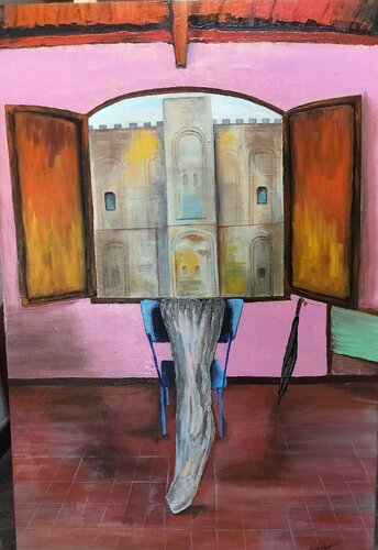 The elephant in the room by Srividhyaa Ravi, Painting for Sale on Select