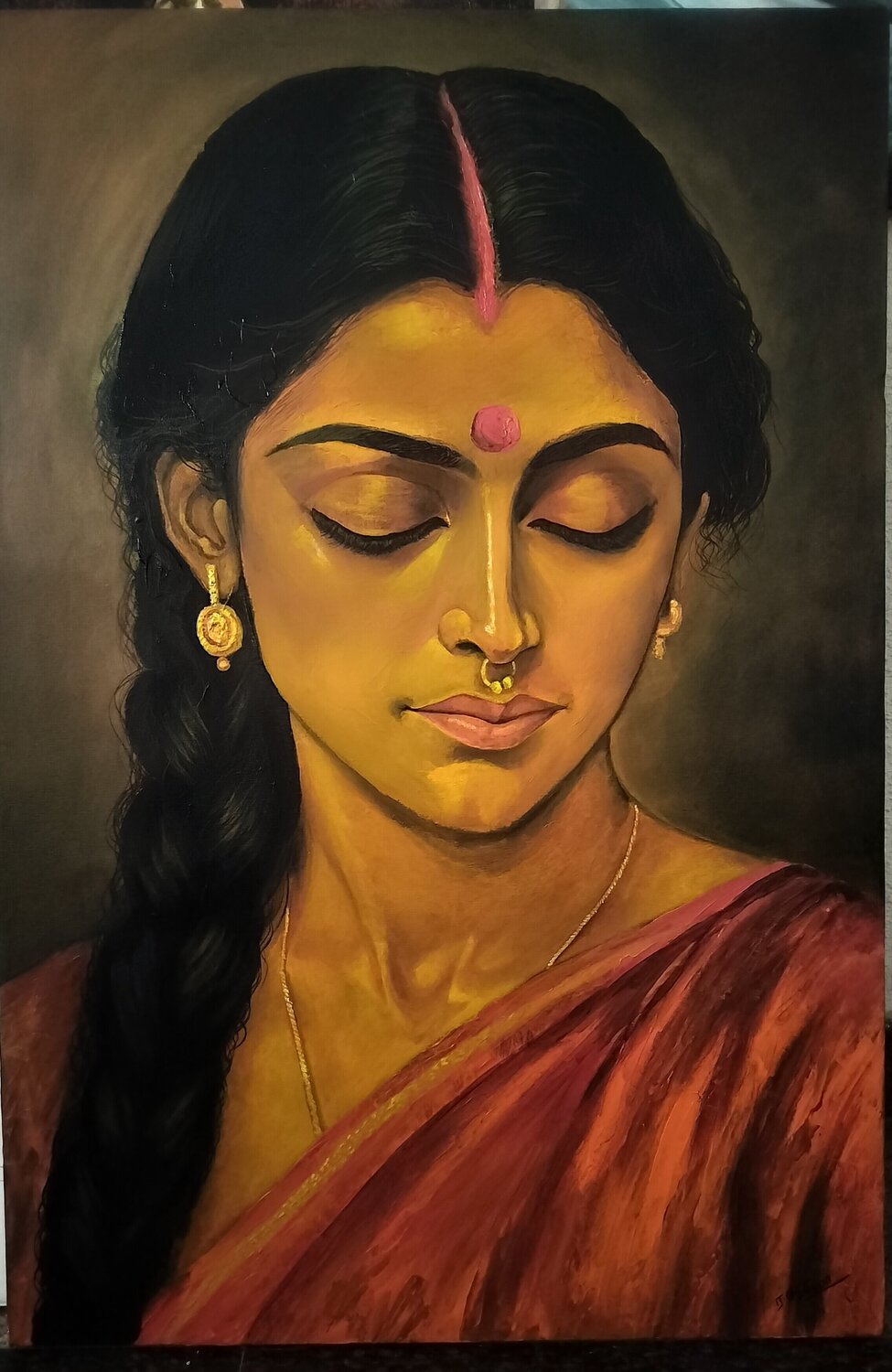 Maayol Srividhyaa Ravi Original painting for sale