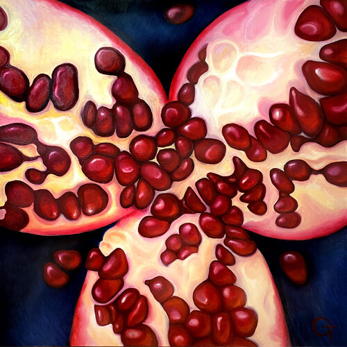 Family (Pomegranate) by Olya Tkachenko, Painting for Sale on Select