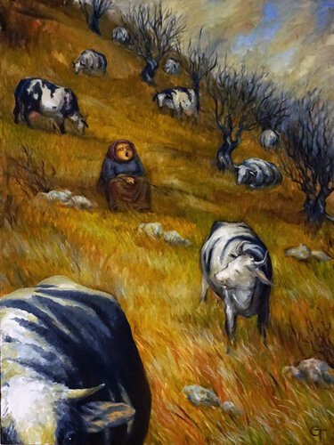 Song of November by Olya Tkachenko, Painting for Sale on Select