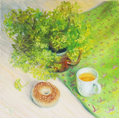Maple Blossom by Olya Tkachenko, Painting for Sale on Select