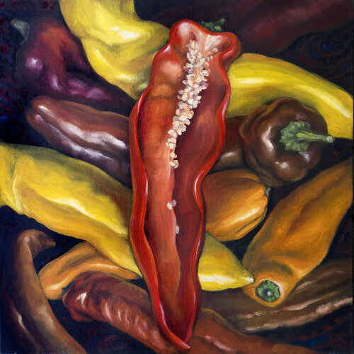 Hot by Olya Tkachenko, Painting for Sale on Select