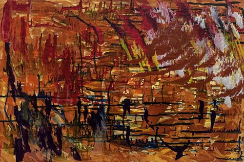 Zuhause in der Weite by Peter Maier, Painting for Sale on Select