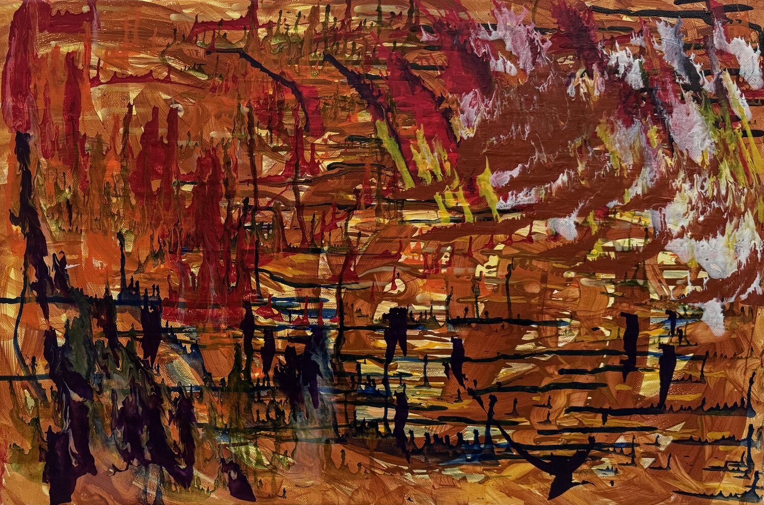Zuhause in der Weite Peter Maier Original painting for sale