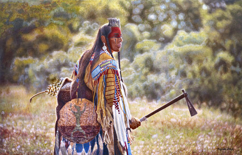 STANDING BEAR by Myron Beck Western Visions, Painting for Sale on Select