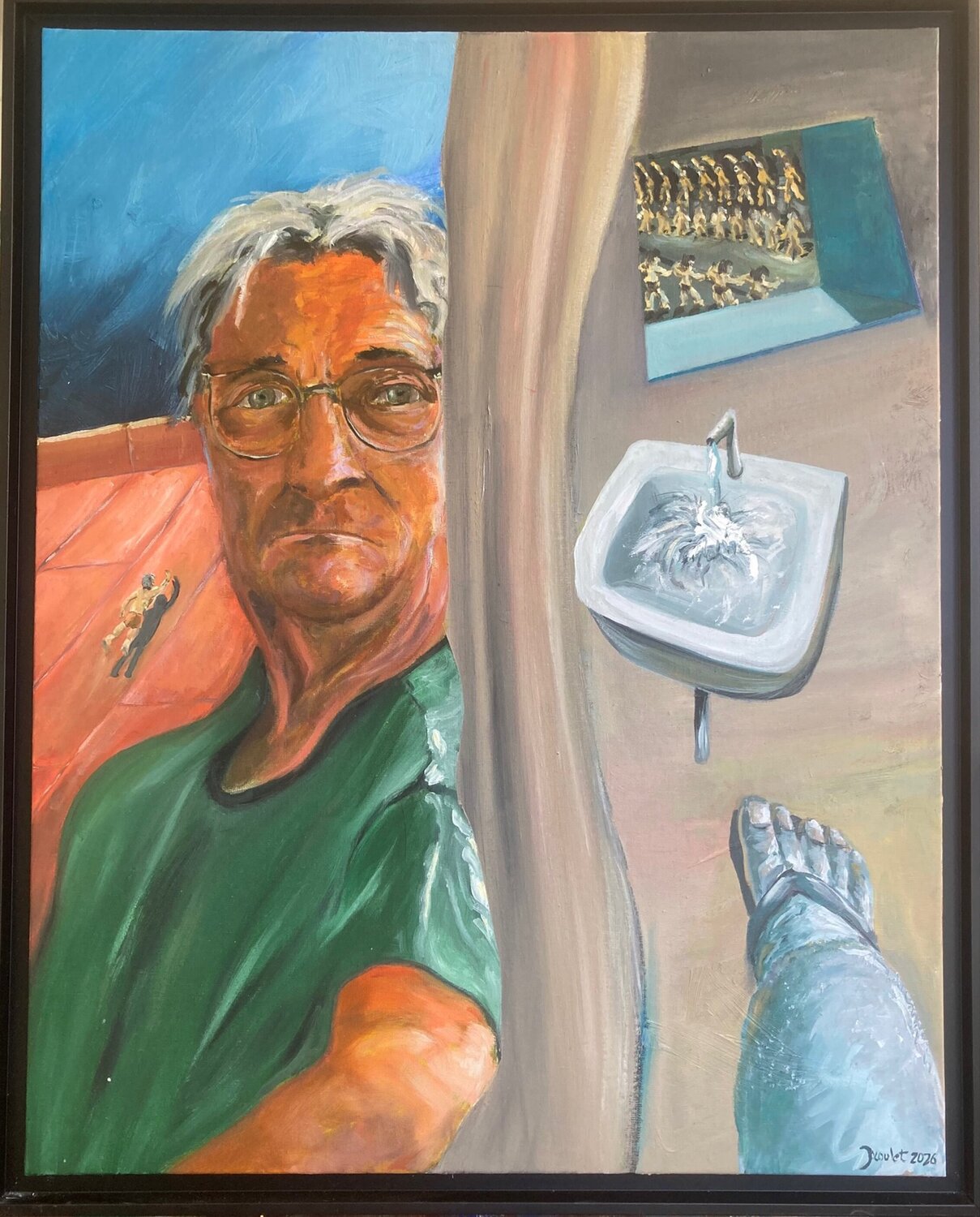 attention je vais rire Gilles Jacoulet Original painting for sale