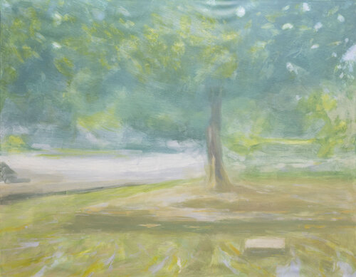21.12. Reflejos en el estanque by Cristina Del Prado, Painting for Sale on Select