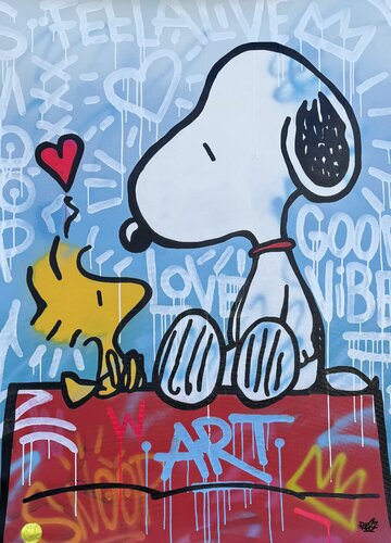 Snoopy and Woodstock von Alessandro Chindamo, Malerei kaufen auf Select
