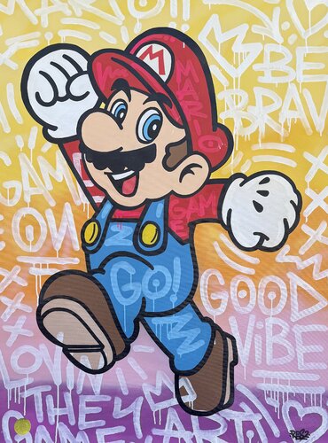 Super Mario von Alessandro Chindamo, Malerei kaufen auf Select