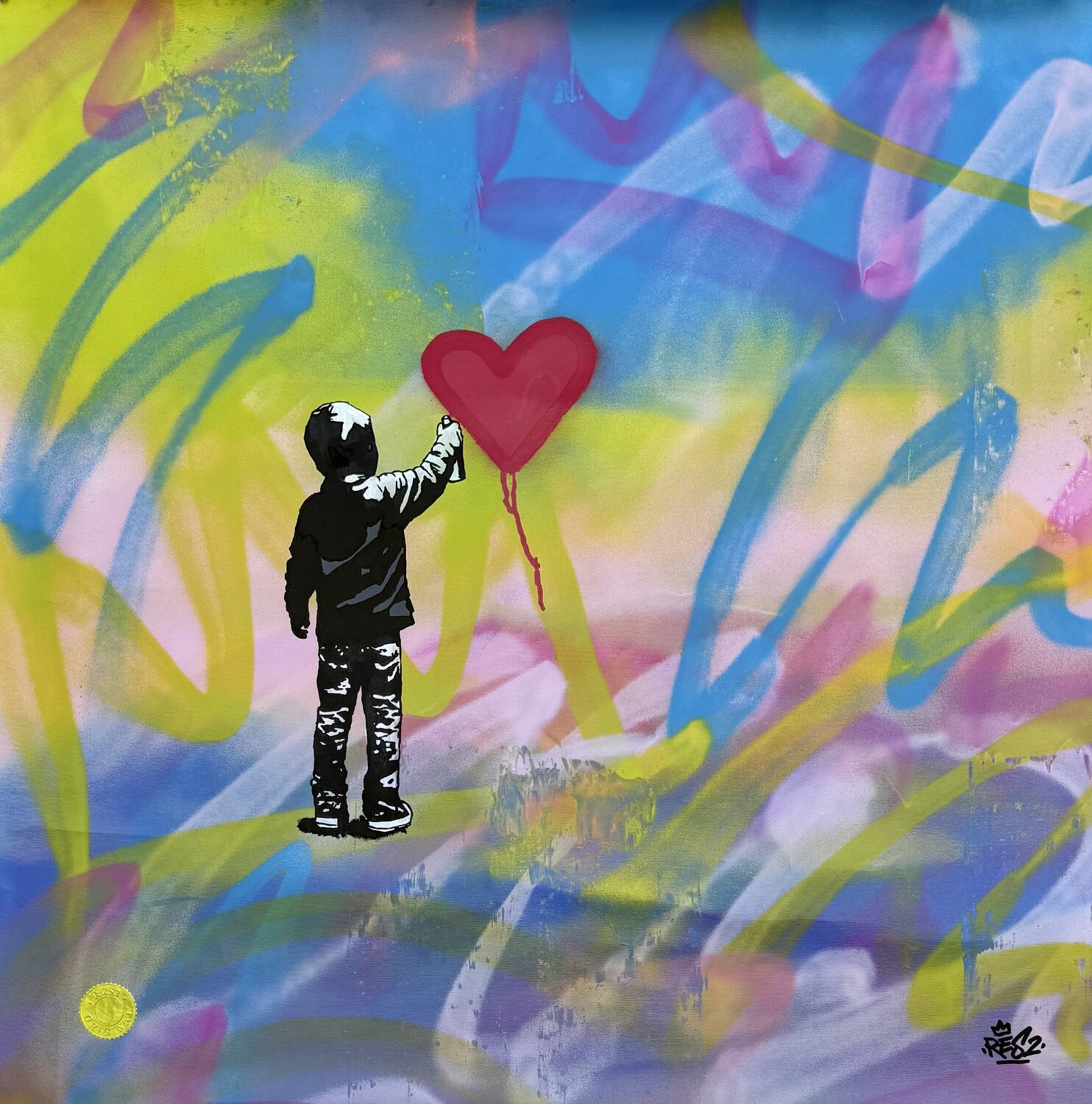 He’s a rebel Alessandro Chindamo Original painting for sale