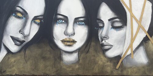 The Silent Witnesses by Beáta Fekete-Vincze, Painting for Sale on Select