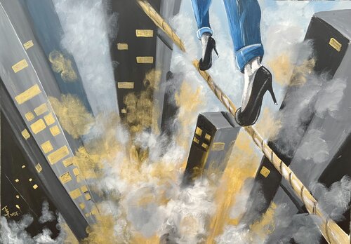 Balance by Beáta Fekete-Vincze, Painting for Sale on Select