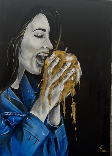 Original Sin by Beáta Fekete-Vincze, Painting for Sale on Select