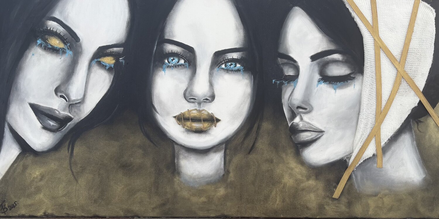 The Silent Witnesses Beáta Fekete-Vincze Original painting for sale