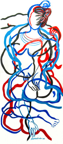 Curvaceousness 2 by Josephine Window, Painting for Sale on Select