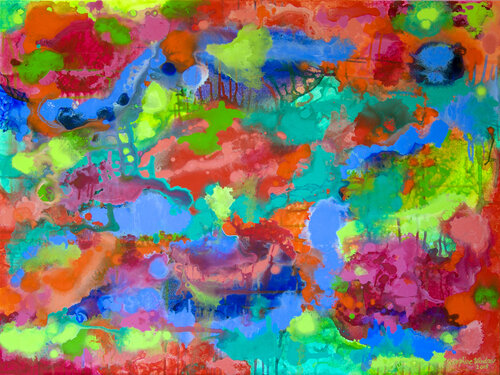 Fluidity Dance 1 by Josephine Window, Painting for Sale on Select