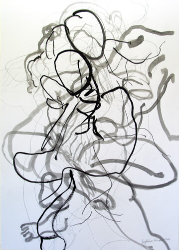 Ink Brush Drawing 17 by Josephine Window, Drawing for Sale on Select