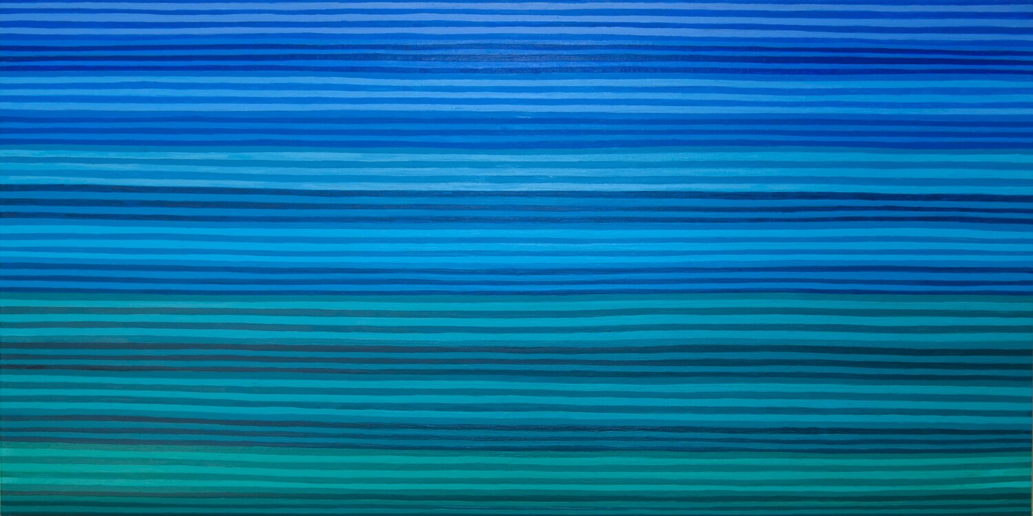 Turquoise Deeps 2 Josephine Window Original painting for sale