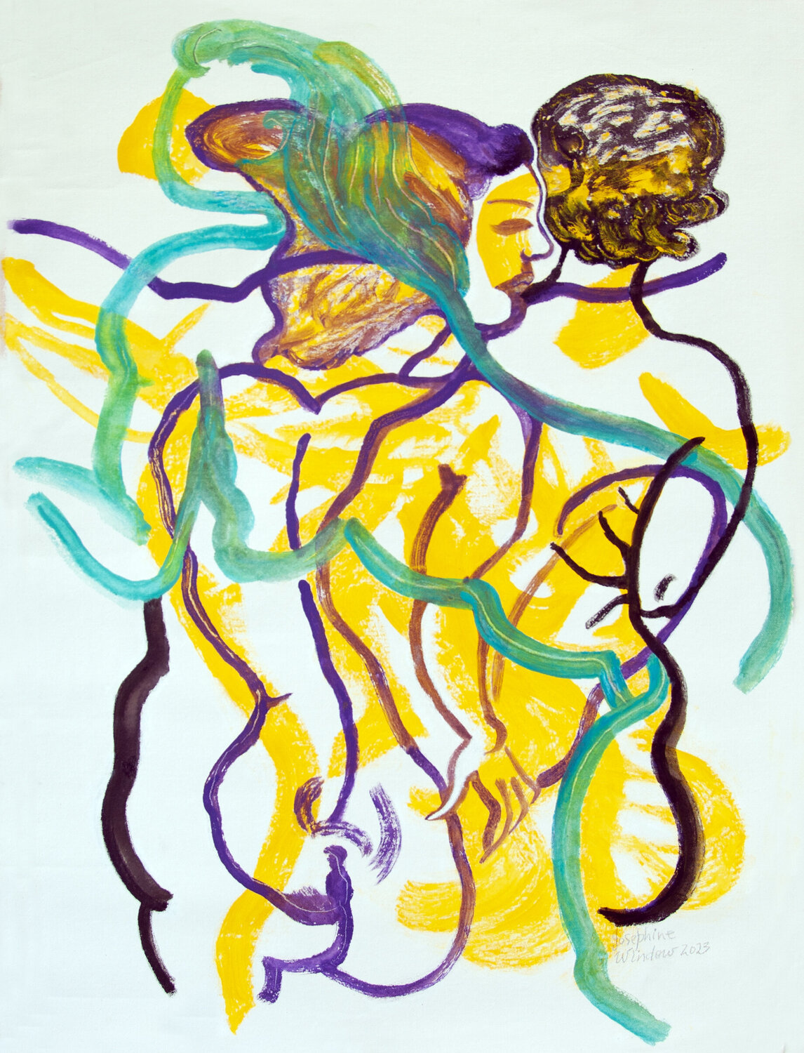 Curvaceousness 1 Josephine Window Original painting for sale