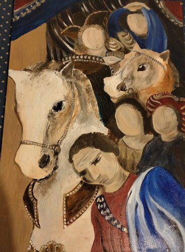 Particolare di un'affresco del Botticelli "decapitazione di Oloferne" by Stefania Spera, Painting for Sale on Select