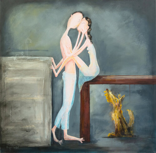 A Shared Breath ( Wspólny oddech) by Andrzej Tylkowski, Painting for Sale on Select