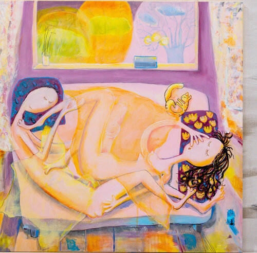 Mutual Sleep (Wspólny sen) by Andrzej Tylkowski, Painting for Sale on Select