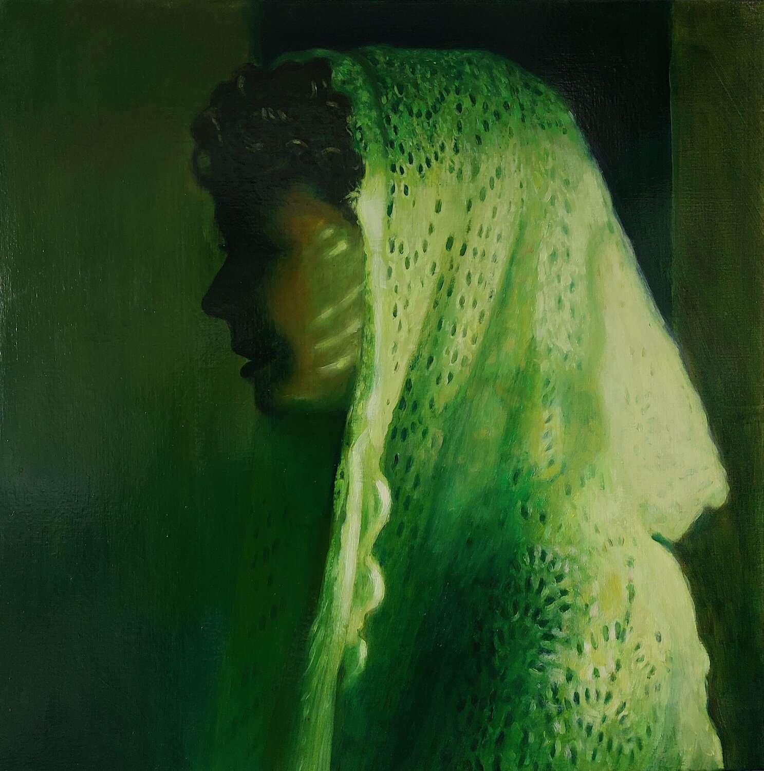 Scarf Patrick Vertenten Original painting for sale