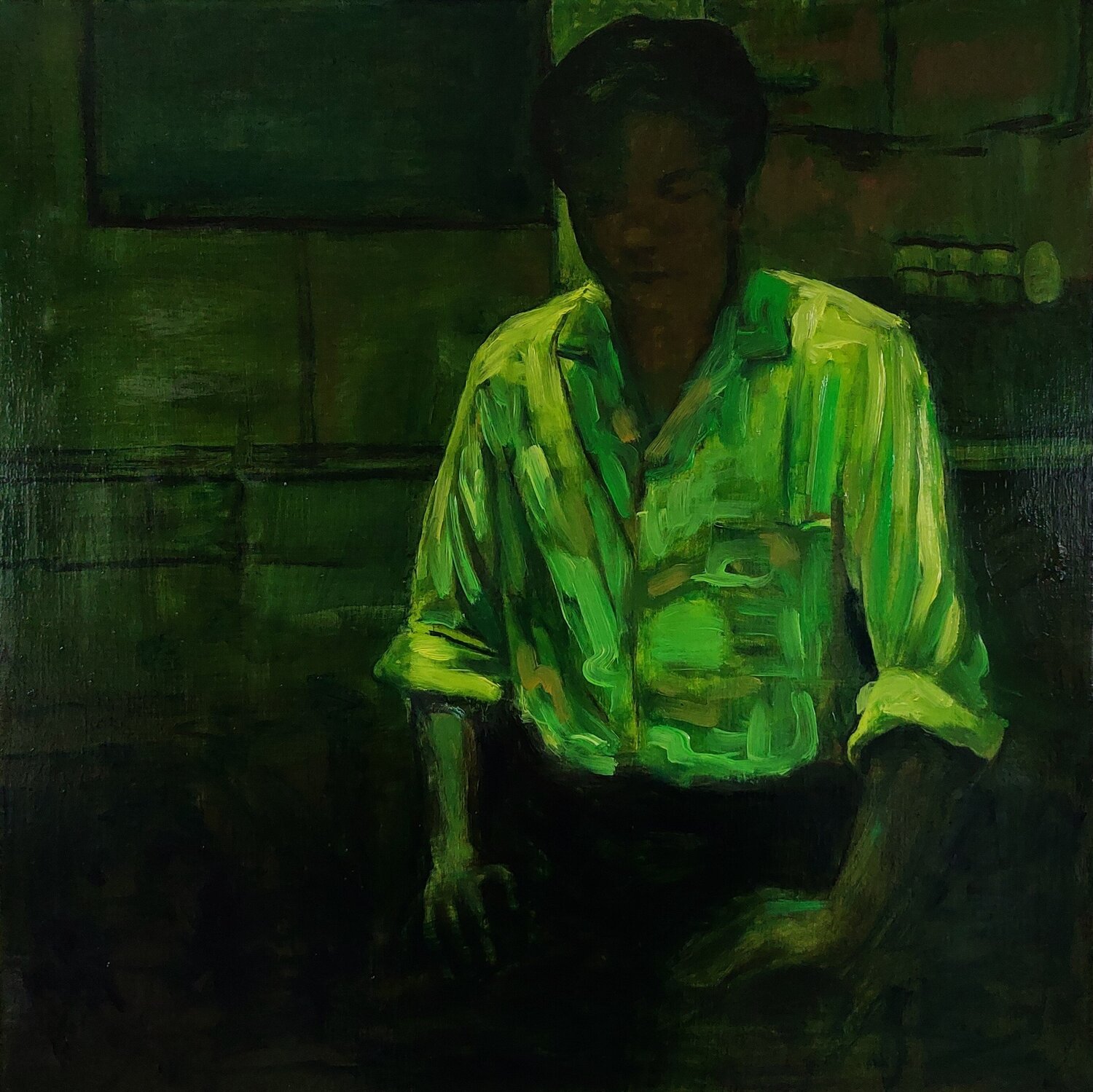 The Chinaman Patrick Vertenten Original painting for sale