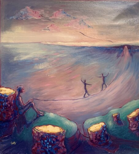 Legami tagliati by Gabriele Pietrantuono, Painting for Sale on Select