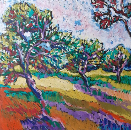 Olive grove No 37 by Maja Grecic, Drawing for Sale on Select