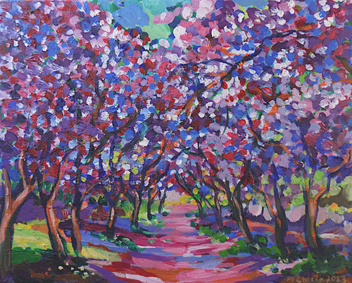 Jacaranda dream by Maja Grecic, Painting for Sale on Select