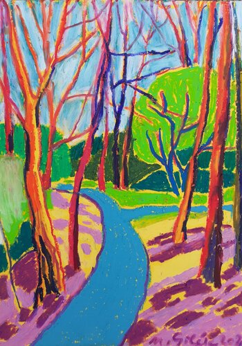 Daily walk by Maja Grecic, Drawing for Sale on Select
