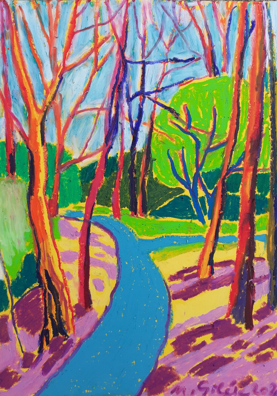 Daily walk Maja Grecic Drawing for sale