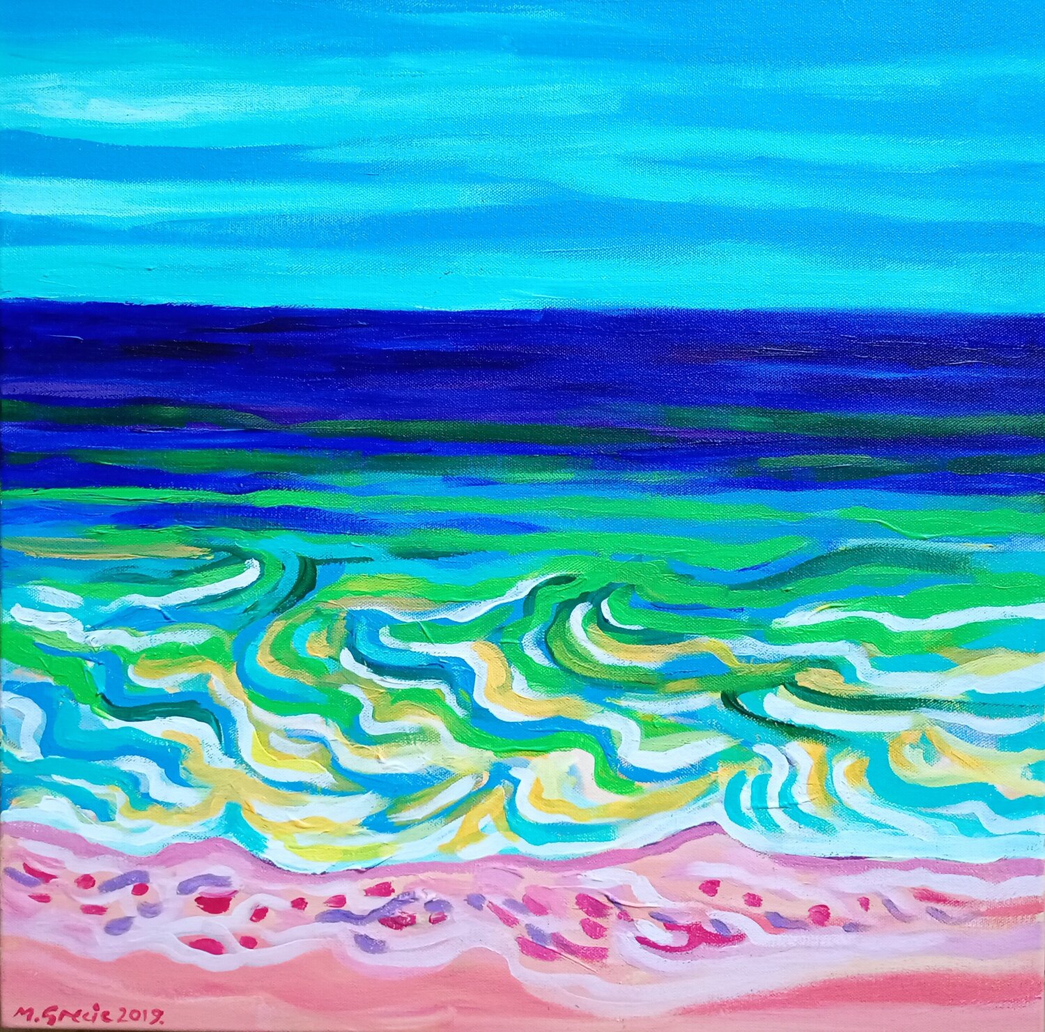 Bermuda dream Maja Grecic Original painting for sale